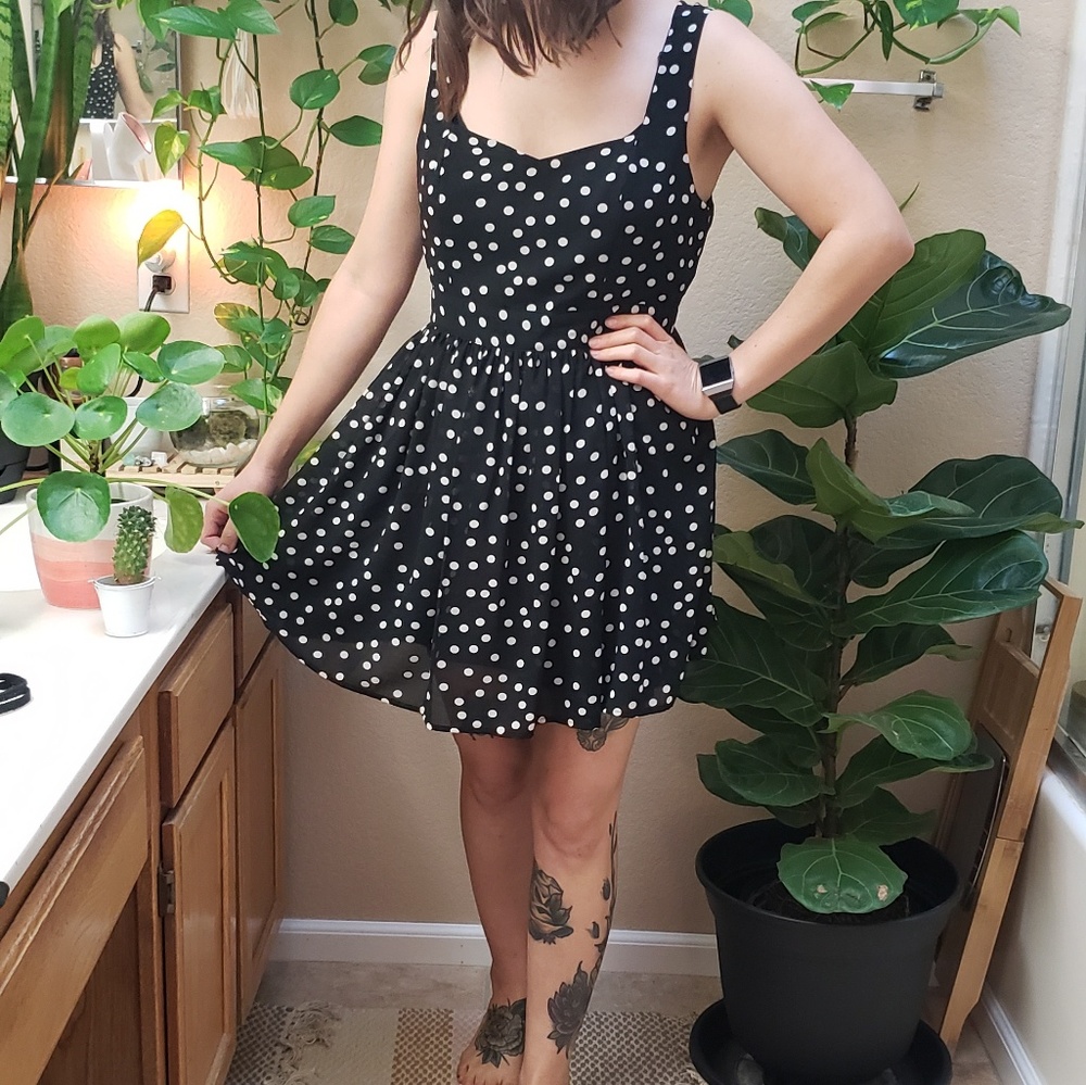 Forever 21 pokadot dress